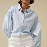 Sarah chambray blouse
