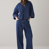 Kimonoblouse denim