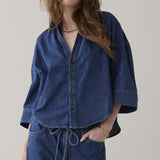 Kimonoblouse denim