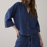 Kimonoblouse denim