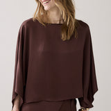 Silky top met kimonomouw