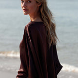 Silky top met kimonomouw