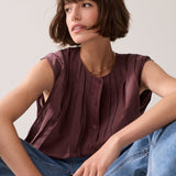 Pleated blouse