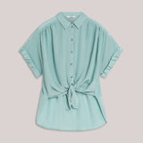 Blouse short sleeves Viscose cotton