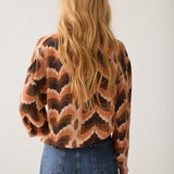 Top met geometrische print