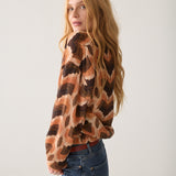 Top met geometrische print
