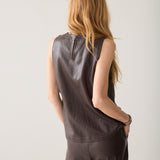Top van faux leather