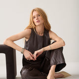 Top van faux leather
