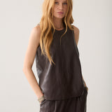Top van faux leather