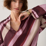 Top v-neck stripe