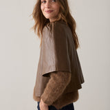 Blousejasje faux leather