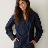 Denim blouse