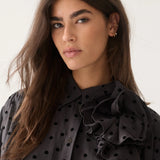 Boxy top flock stippenprint