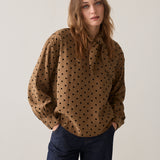 Boxy top flock stippenprint