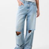 Super loose fit jeans damaged