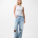Super loose fit jeans damaged