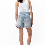 2302084401 Denim shorts with a comfortable waist