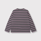 ladies knitted stripe longsleeve t-shirt