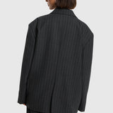 Big stripe oversized blazer