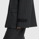 Big stripe oversized blazer
