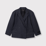 Big stripe oversized blazer