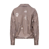 Newport Blouse Stripe Flower