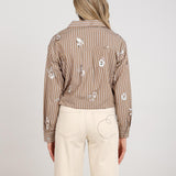 Newport Blouse Stripe Flower
