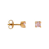 Shiny pink studs