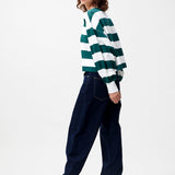 Oversized striped long sleeve