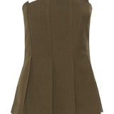 stacy pleat corsage