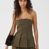 stacy pleat corsage