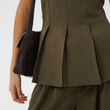 stacy pleat corsage