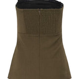 stacy pleat corsage