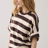 Gestreepte heavy jersey top
