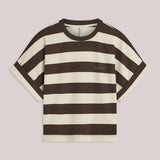 Gestreepte heavy jersey top