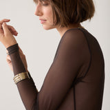 Top transparante mesh