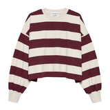 Oversized striped long sleeve