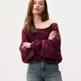 Back detailed sweater