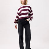 Oversized striped long sleeve