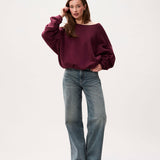 Back detailed sweater