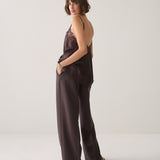 Foam pants met wijde pijp