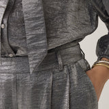 Trousers Metallic shine