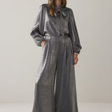 Trousers Metallic shine