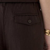 Broek linnenblend