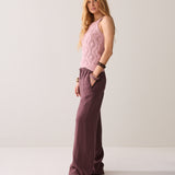 Wideleg pant linen
