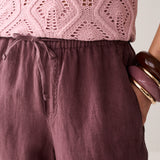 Wideleg pant linen