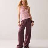 Wideleg pant linen
