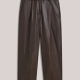 Wijde broek faux leather