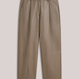 Wijde broek faux leather