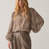 Wijde broek faux leather